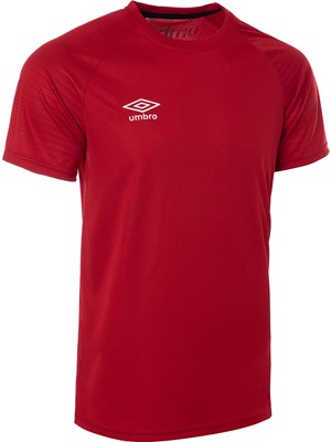 Umbro Wanderer Erkek Antrenman Tişörtü Kırmızı Nefes Alabilir Kumaş ile Rahat Kesim
