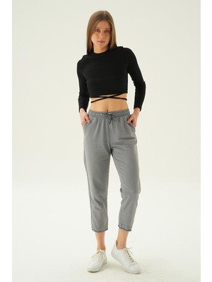 Rays 4228 Paça Püskül Pantolon Gri