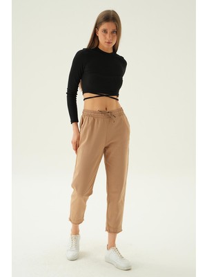 Rays 4228 Paça Püskül Pantolon Camel