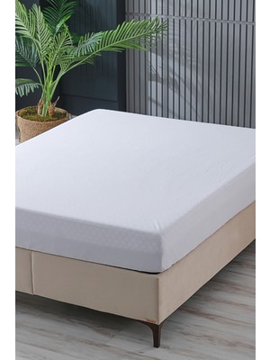 Doqu Home Softy Sıvı Geçirmez Fitted Alez 200 x 200 cm - Beyaz