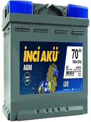 Inci 12V 70 Amper Agm Start-Stop Akü.!! Güncel-Yeni Üretim.