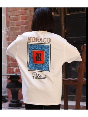 Black Sokak Blacksokak Kadın Beyaz Monaco Oversize Bisiklet Yaka Tshirt
