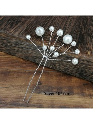 Qiuhong Shop Kablolu 1 Adet Moda Kadınlar Simüle Inci Tokalar Metal Barrette Klip Düğün Gelin Tiara Saç Aksesuarları Düğün Saç Tasarım Araçları (Yurt Dışından)