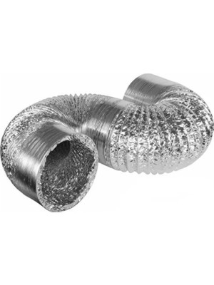 Flexiva Ø 127 mm Air Alüminyum Izolesiz Flexible Esnek Hava Kanalı - Davlumbaz - Aspiratör Borusu (10 Mt)
