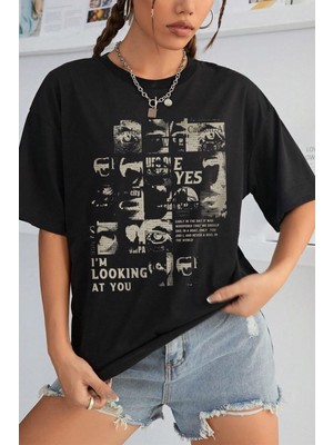 Only Trendwear Looking Baskılı Oversize Tshirt