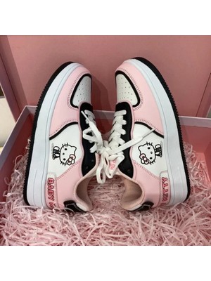 Bra2nd Merhaba Kitty Cute Pink Sneakers Kadınlar (Yurt Dışından)