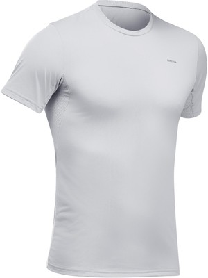 Quechua Erkek Outdoor Tişört - Açık Gri - MH100