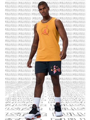 Nike Jordan Mvp Flight Cotton Tank Top Singlet Orange Pamuklu Erkek Spor Atlet Turuncu