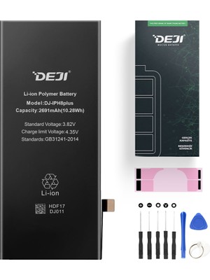 Deji iPhone 8 Plus Batarya Mucize Batarya Deji - Orijinal mAh Kapasite