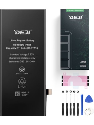 Deji iPhone 11 Batarya Mucize Batarya Deji - Orijinal mAh Kapasite