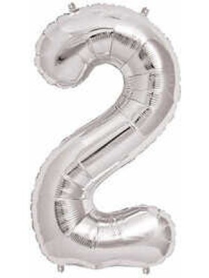 Folyo Balon Rakam 2 Gümüş 32 Inc Pk:1 Y