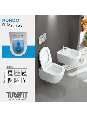 Turavit Rondo Kanalsız Asma+Soft Kapak