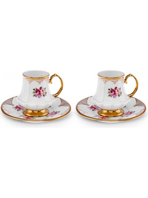 Karaca Nermin 2 Kişilik Kahve Fincan Takımı 85 ml
