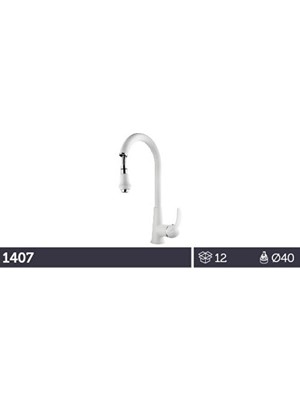 Sdk Spiralli Eviye Bataryası Beyaz