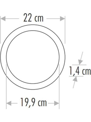 Cata 18 W Slim LED Panel Sıva Altı Sarı Işık(CT-5169)