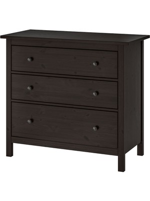 IKEA Hemnes 3 Çekmeceli Şifonyer, Venge Renk 108X96 cm