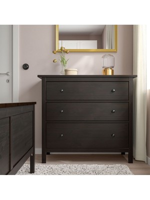 IKEA Hemnes 3 Çekmeceli Şifonyer, Venge Renk 108X96 cm