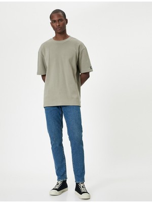 Koton Micheal Skinny Jean Erkek Indigo Renkli Düşük Bel Dar Kesim Pantolon
