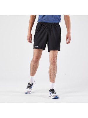 Decathlon Erkek Koşu Şortu - Siyah - Kiprun Run 100