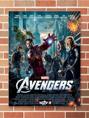 Poster City Avengers Film. Posteri Çerçevesiz