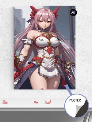 Devil Savaşçı Anime Kızı Manga Anime Poster - Afiş - Dekoratif Duvar Posteri