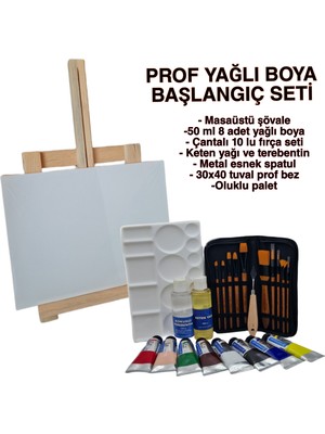 Gülceren Hobi Profesyonel Yağlı Boya Başlangıç Seti ( Aradığınız Kalite ve Her Şey Bu Sette ) Yeni - New