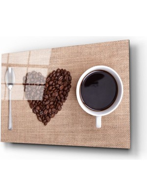 Miraaxx Love Kahve Cam Tablo