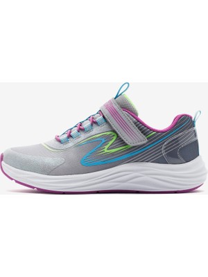 Skechers Go - Run - Accelerate Büyük Kız Çocuk Gri Spor Ayakkabı 303920L Gymt