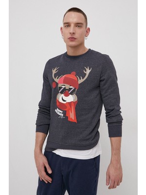 Jack & Jones Erkek Sweatshırt 12198379-NAVY