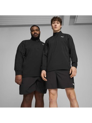 Puma Fit Woven 1/4 Zip Erkek Siyah Sweatshirt