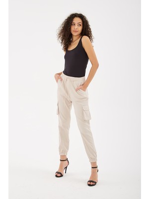 Fashion Friends Pamuklu Regular Fit Jogger Kargo Pantolon Pantolon 24Y0129K1
