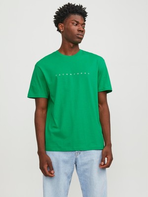 Jack & Jones Star Erkek Yeşil Yuvarlak Yaka Tişört