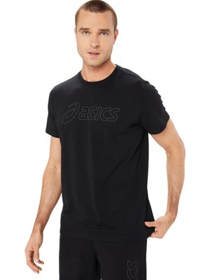 Asics Asics Logo Ss Tee Erkek Siyah  2031E188-002