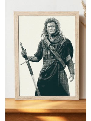 Braveheart Poster - Çerçevesiz Kalın Kağıt Tv Film Poster