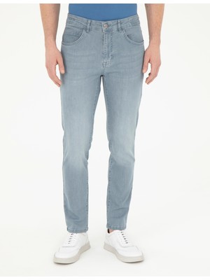 Pierre Cardin Erkek Açık Mavi Slim Fit Jean Pantolon 50285096-VR003