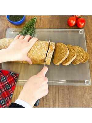 Decorita Kanallı Cam Kesme Tahtası - Cam Kesme Tablası | Satina Cam | 25CM x 35CM | Patentli Ürün