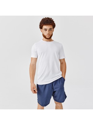 Decathlon Erkek Beyaz Nefes Alan Spor Tişörtü KIPRUN Dry 100 - Koşu