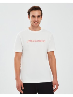 Skechers Graphic T-Shirt M Short Sleeve Erkek Kırık Beyaz Tshirt S202243-102