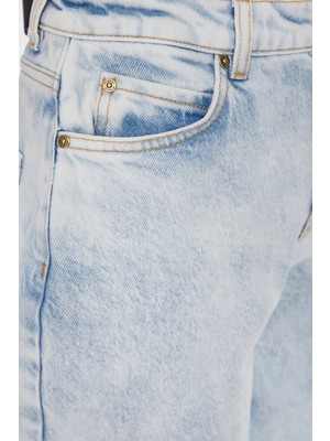 Pinko Pamuklu Yüksek Bel Mom Jeans Kot Pantolon 100379A1Mspj1