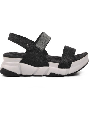 Muya 31187 Keid Siyah Kadın Sandalet