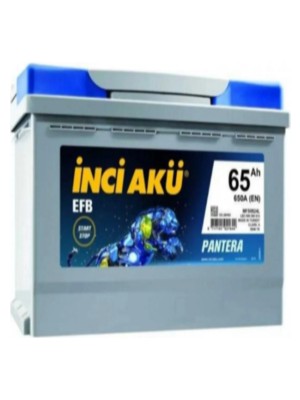 Inci Efb Max Tıgrıs 12V 65 Amper Alçak Tip Efb (Start-Stop) Akü.!! Yeni-Güncel Üretim.!!
