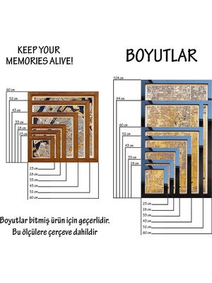 Zmapdesign Istediğiniz Yerin Ahşap & Epoksi Şehir Haritası (Opak Epoksi)