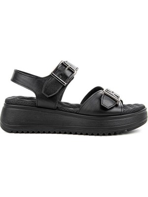 Muya Beebi 34213-001 Anatomik Taban Kadın Sandalet Siyah 36-40