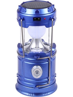 New Shop Fun Şarjlı Kamp Lambası Güneş Enerjili Kamp Feneri LED Lamba Fanus Işıldak