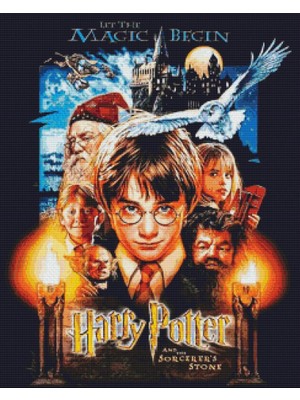 Movas Sanat Felsefe Taşı | Harry Potter Elmas Mozaik Tablo | Mozaik Puzzle | 60x75 | E20204147