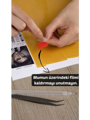 Movas Sanat Tek Boynuzlu Atın Üstündeki Kız | Elmas Mozaik Tablo | Mozaik Puzzle  | 45x45 | E20234136