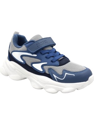 Prego (Conpax) Phlon Hafif Taban Cırtlı Ortapedik Çocuk Spor Ayakkabı Mavi