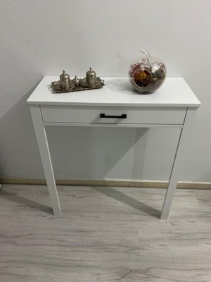 Tekno Trust Modern Kahve Köşesi Masası Ölçüleri 82X97X33 Şeklindedir. Beyaz Mdf Modern 6 Ay