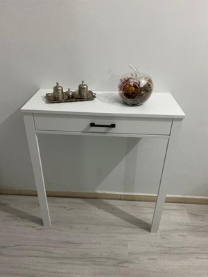 Tekno Trust Modern Kahve Köşesi Masası Ölçüleri 82X97X33 Şeklindedir. Beyaz Mdf Modern 6 Ay