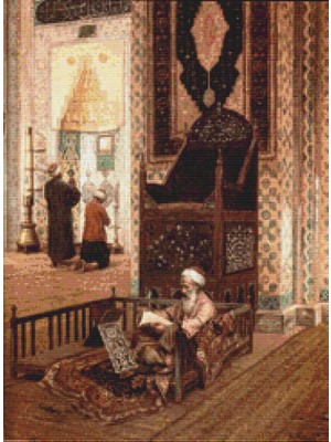 Movas Sanat Rüstem Paşa Camii İçi Istanbul - Rudolf Ernst | Elmas Mozaik Puzzle | 45x61 | E2020677